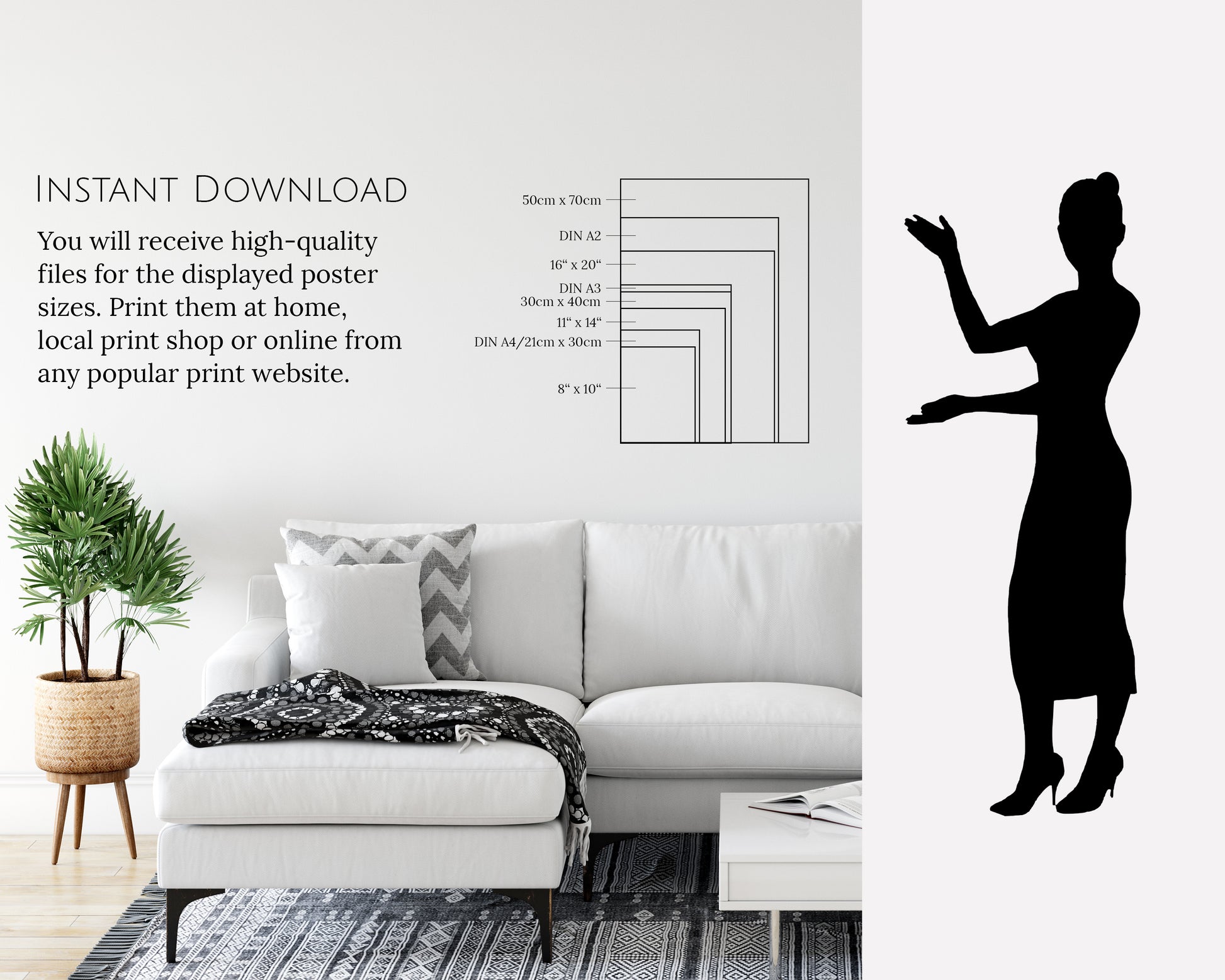 printable wall art in many sizes